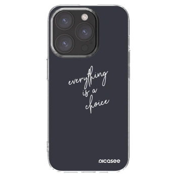 Picasee silikonska prozirna maskica za Apple iPhone 15 Pro - Everything is a choice