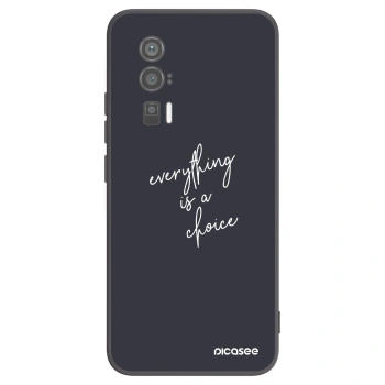 Picasee crna silikonska maskica za Xiaomi Poco F5 Pro 5G - Everything is a choice