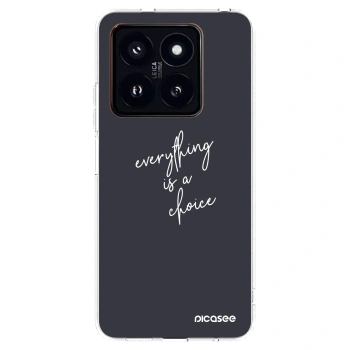 Picasee silikonska prozirna maskica za Xiaomi 14 Pro - Everything is a choice