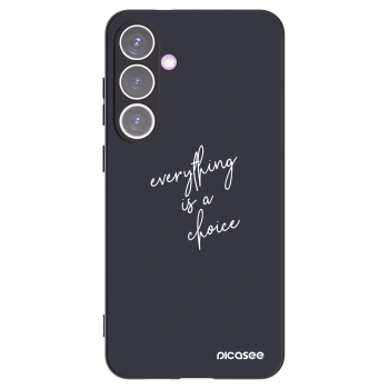 Picasee crna silikonska maskica za Samsung Galaxy S24+ S926B 5G - Everything is a choice