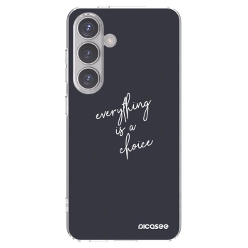 Picasee silikonska prozirna maskica za Samsung Galaxy S24 S921B 5G - Everything is a choice