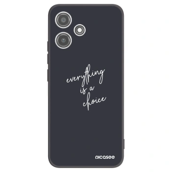 Picasee crna silikonska maskica za Xiaomi Redmi 12 5G - Everything is a choice