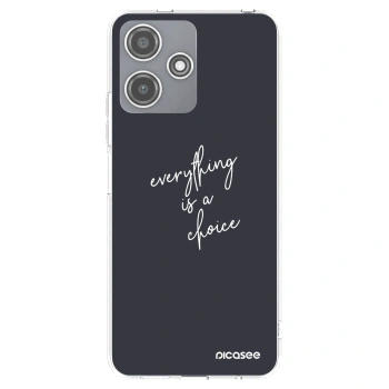 Picasee silikonska prozirna maskica za Xiaomi Redmi 12 5G - Everything is a choice