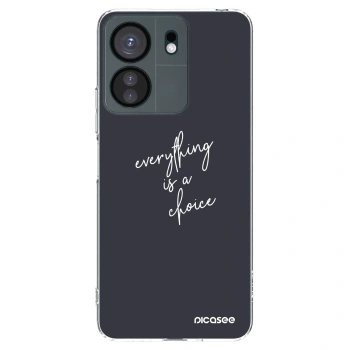 Picasee silikonska prozirna maskica za Xiaomi Redmi 13C 4G - Everything is a choice