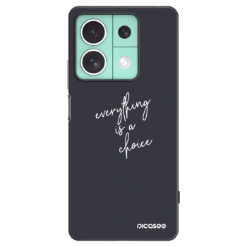 Picasee crna silikonska maskica za Xiaomi Redmi Note 13 5G - Everything is a choice