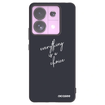Picasee crna silikonska maskica za Xiaomi Redmi Note 13 Pro 5G - Everything is a choice