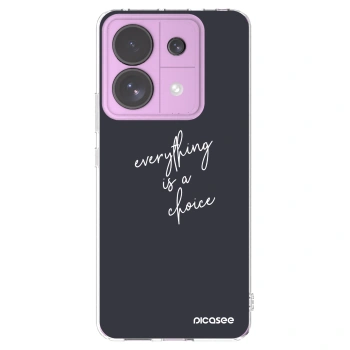 Picasee silikonska prozirna maskica za Xiaomi Redmi Note 13 Pro 5G - Everything is a choice