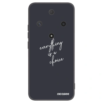Picasee crna silikonska maskica za Honor Magic6 Lite 5G - Everything is a choice