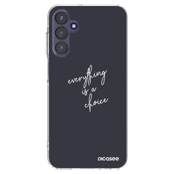 Picasee silikonska prozirna maskica za Samsung Galaxy A15 A155F 4G - Everything is a choice