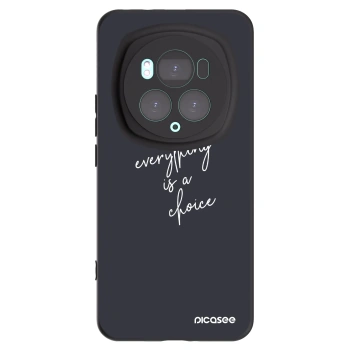 Picasee crna silikonska maskica za Honor Magic6 Pro - Everything is a choice