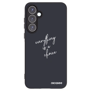 Picasee crna silikonska maskica za Samsung Galaxy A55 5G A556B - Everything is a choice