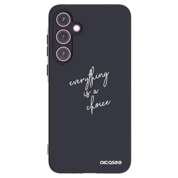 Picasee crna silikonska maskica za Samsung Galaxy A35 5G A356B - Everything is a choice