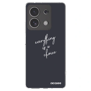 Picasee silikonska prozirna maskica za Xiaomi Redmi Note 13 4G - Everything is a choice