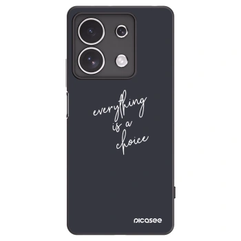 Picasee crna silikonska maskica za Xiaomi Redmi Note 13 4G - Everything is a choice