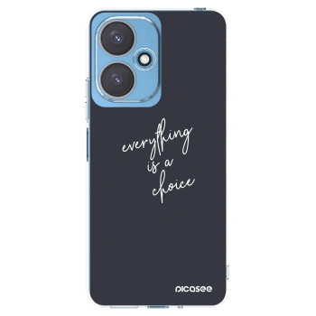 Picasee silikonska prozirna maskica za Xiaomi Redmi 13C 5G - Everything is a choice