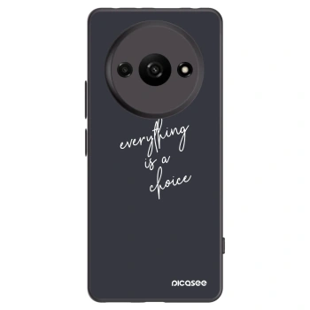 Picasee crna silikonska maskica za Xiaomi Redmi A3 - Everything is a choice