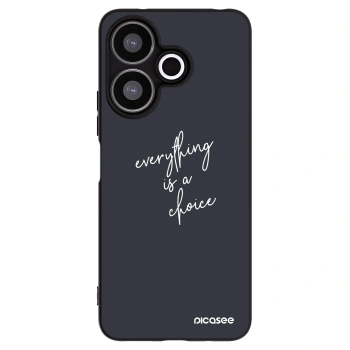 Picasee crna silikonska maskica za Xiaomi Redmi 13 4G - Everything is a choice