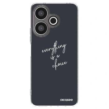 Picasee silikonska prozirna maskica za Xiaomi Redmi 13 4G - Everything is a choice