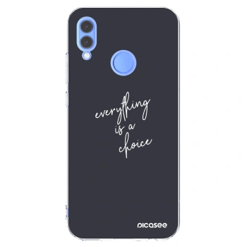 Picasee silikonska prozirna maskica za Honor 10 Lite - Everything is a choice