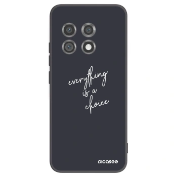 Picasee crna silikonska maskica za OnePlus 11 5G - Everything is a choice