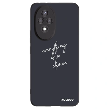 Picasee crna silikonska maskica za Honor 200 Pro 5G - Everything is a choice