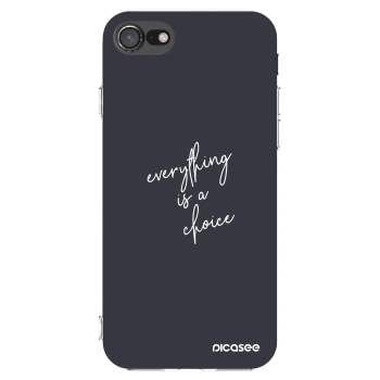 Picasee silikonska prozirna maskica za Apple iPhone 7 - Everything is a choice