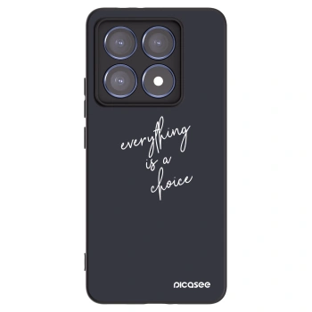 Picasee crna silikonska maskica za Xiaomi 14T Pro - Everything is a choice