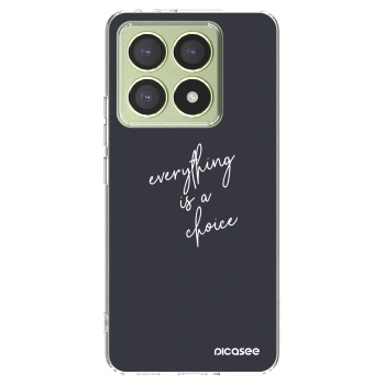 Picasee silikonska prozirna maskica za Xiaomi 14T - Everything is a choice
