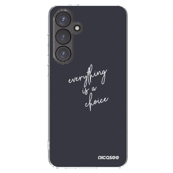Picasee silikonska prozirna maskica za Samsung Galaxy S24 FE S721B - Everything is a choice