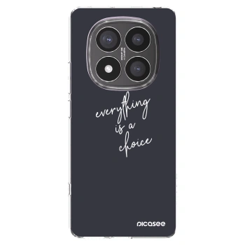 Picasee silikonska prozirna maskica za Xiaomi Redmi Note 14 Pro+ 5G - Everything is a choice