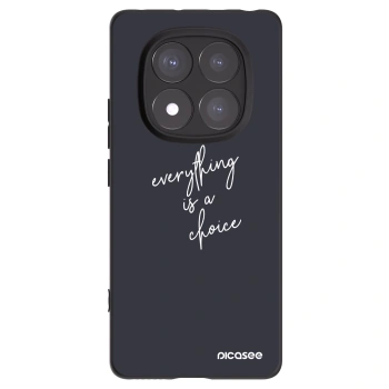 Picasee crna silikonska maskica za Xiaomi Redmi Note 14 Pro 5G - Everything is a choice