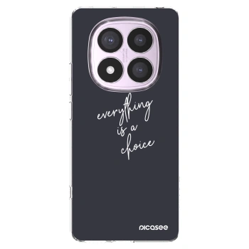 Picasee silikonska prozirna maskica za Xiaomi Redmi Note 14 Pro 5G - Everything is a choice