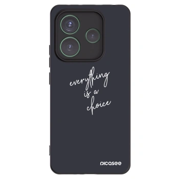 Picasee crna silikonska maskica za Xiaomi Redmi Note 14 5G - Everything is a choice