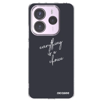 Picasee silikonska prozirna maskica za Xiaomi Redmi Note 14 5G - Everything is a choice