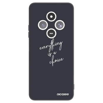 Picasee crna silikonska maskica za Xiaomi Redmi 14C - Everything is a choice