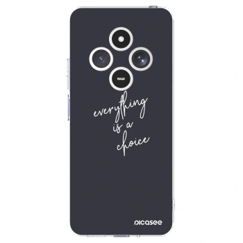 Picasee silikonska prozirna maskica za Xiaomi Redmi 14C - Everything is a choice