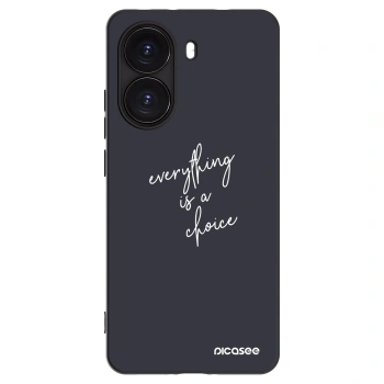 Picasee crna silikonska maskica za Xiaomi Poco X7 Pro 5G - Everything is a choice