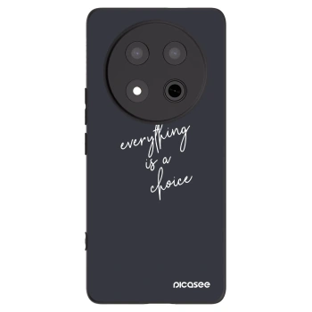 Picasee crna silikonska maskica za Honor Magic7 Lite 5G - Everything is a choice