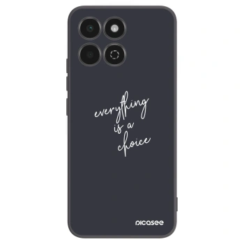 Picasee crna silikonska maskica za Honor 200 Smart 5G - Everything is a choice