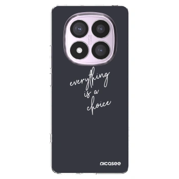 Picasee silikonska prozirna maskica za Xiaomi Redmi Note 14 Pro 4G - Everything is a choice