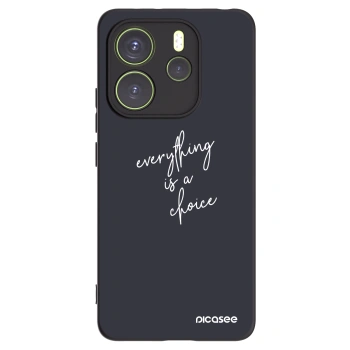 Picasee crna silikonska maskica za Xiaomi Redmi Note 14 4G - Everything is a choice