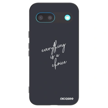 Picasee crna silikonska maskica za Google Pixel 8 - Everything is a choice
