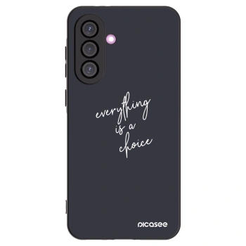 Picasee crna silikonska maskica za Samsung Galaxy A36 5G - Everything is a choice