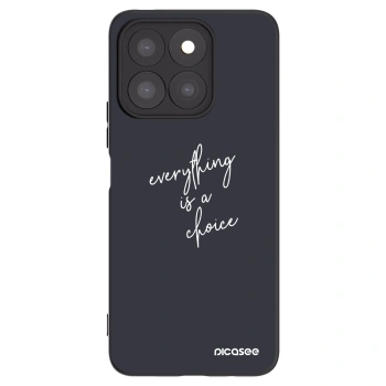 Picasee crna silikonska maskica za Honor X8c - Everything is a choice