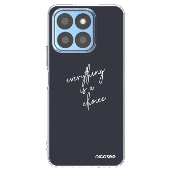 Picasee silikonska prozirna maskica za Honor X8c - Everything is a choice