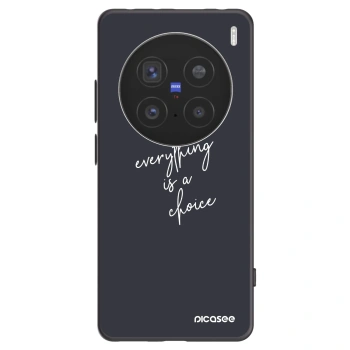 Picasee crna silikonska maskica za Vivo X200 Pro - Everything is a choice