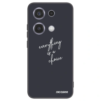 Picasee crna silikonska maskica za Xiaomi Redmi Note 14S - Everything is a choice