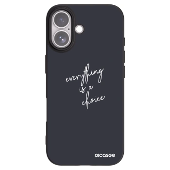 Picasee crna silikonska maskica za Apple iPhone 17 - Everything is a choice
