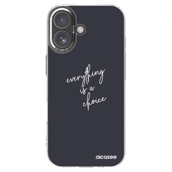 Picasee silikonska prozirna maskica za Apple iPhone 17 - Everything is a choice