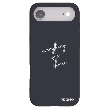 Picasee crna silikonska maskica za Apple iPhone Air - Everything is a choice